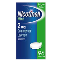 Nicotinell Nicotine Lozenges, Stop Smoking Aid, 2 mg, Sugar Free, Mint, 96-Pieces EXP-08-23