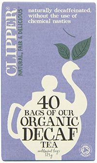 CLIPPER Organic  Decaff Teabags 125g - 40bags ( Best Before: 06-05-2023)