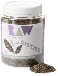 Raw Vibrant Living Organic Raw Chia Seeds, 450 BEST BEFORE END ( 08-2024)