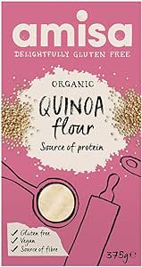 AMISA ORGANICS Organic Quinoa Flour, 375 EXPIRED ( 13-08-2023)
