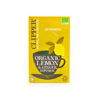 Clipper Organic Lemon & Ginger Infusion 50g - 20 bags **Best Before-22/08/2023**