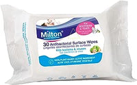 Milton Antibacterial Surface Wipes - 30 Wipes ( BBE-11-2022)
