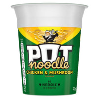 Pot Noodle Standard Pot Chicken & Mushroom 90g Case of 12 Expiry of March 2025