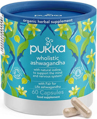 Pukka Herbs Wholistic Ashwagandha Organic Herbal Supplement 60 Capsules -EXP 10 2024.