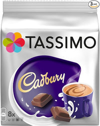 Tassimo Cadbury Hot Chocolate 16 TDiscs 8 Servings **BestBefore:20-12-2022**