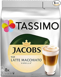 Tassimo Jacobs Latte Macchiato Vanilla 8 Lare serving