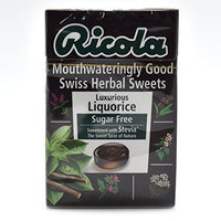 RICOLA Ricola Liquorice Sugar Free Box with Stevia - 45g EXP-08-23