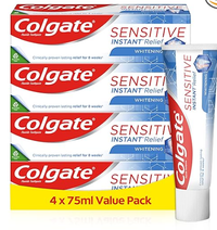 Colgate Sensitive Instant Relief Whitening Toothpaste 75ml-Pack of 4 *Best Before April 2024*