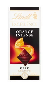 Lindt Excellence Dark Orange Chocolate Bar Each, 100 g (BEST BEFORE END 10-2023)