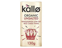 Kallo Thin No Added Salt Rice Cakes - Organic 130g