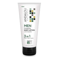 Andalou Naturals Men Energizing Body Lotion with CannaCell, 8.5 Ounce