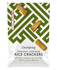 Clearspring Japanese Olive Oil Rice Crackers - Organic 50g