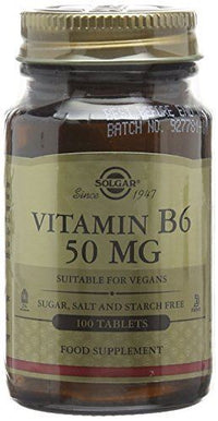 Solgar Vitamin B6 Tablets 50 Mg, 100 Count
