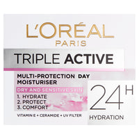 L'Oreal Paris Triple Active Day Moisturiser Very Dry Skin 50ml