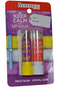 Rimmel Keep Calm And Love Lip Balm Violet Blush By Rimmel - 3.7g