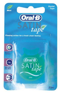 Oral-B Satin Tape Dental Floss Mint - 25 M
