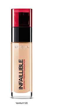 L'Oreal Paris 24H Infallible Foundation 120 Vanilla 30ml