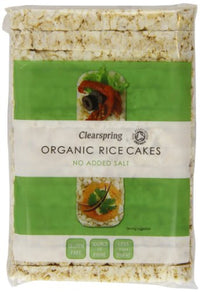 Clearspring Puffed Rice Cakes With No Added Salt - Organic 100g