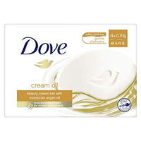 Dove Cream Oil Beauty Soap Bar Moroccan Argan Oil 4x100g