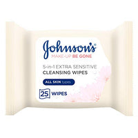 Johnson's Face Care Makeup Be Gone Extra Sensitive Wipes 25s