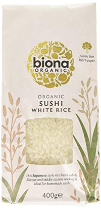 Biona Organic Sushi Rice White 400g