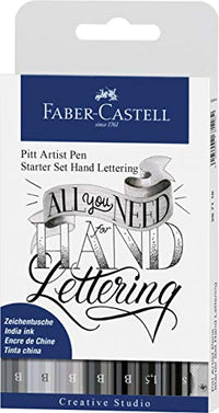 Faber-Castell Indian Ink PITT Artist Pens - Hand Lettering 9pcs