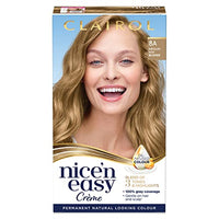 Clairol Nice' n Easy Creme, Natural Looking Oil Infused Permanent Hair Dye  8A Medium Ash Blonde 177 ml