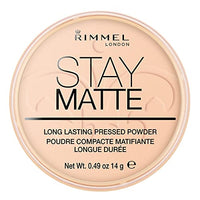 Rimmel London Stay Matte Pressed Powder, Warm Beige, 0.49 Ounce