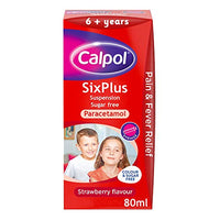 Calpol SixPlus Sugar Free Suspension - 80ml