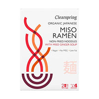 Clearspring Japanese Miso Ramen & Miso Ginger Soup (105gx2)