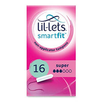 Lil-lets Non-Applicator Tampons Super Absorbancy - 16 Tampons
