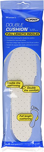 Profoot Double Cushion Insoles Full Length Women Pair