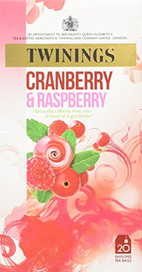 Twinings Cranberry and Raspberry 20 Enveloped Tea Bags 40g