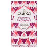 Pukka Elderberry and Echinacea Tea 20 Sachets 40g