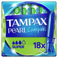 Tampax Tampons Pearl Compak Super 18Pack