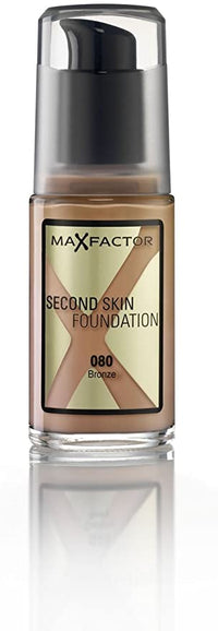 Max Factor Second Skin Foundation Bronze, 080, 30ML