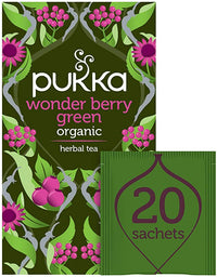 Pukka Wonder Berry Green Organic Herbal Tea 20 Sachets