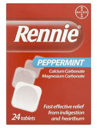 Rennie Peppermint Antacid  24 Tablets