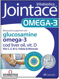 Jointace Vitabiotics Omega 3 Cod Liver Oil Glucosamine 30 Soft Gel Capsules