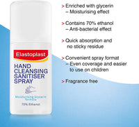 Elastoplast Hand Cleansing Sanitiser Spray 55ml