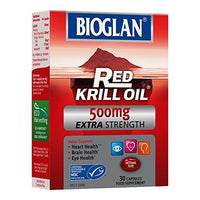 Bioglan Red Krill Oil 500mg Capsules - Extra Strength 30s