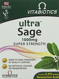Vitabiotics  Ultra Letsultra Sage Tablets 30s