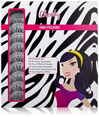 Cheeky Classic False/ Fake Eyelashes Black Set Of 4 Styles