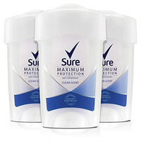 Sure Women Maximum Protection Clean Scent anti-Perspirant Deodorant Cream, 45 ml