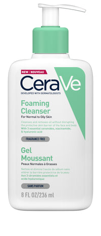 CeraVe Foaming Gel Cleanser for Normal to Oily Skin 236ml