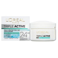 L'Oreal Paris Triple Active Day Moisturiser - Normal - Combination Skin 50Ml