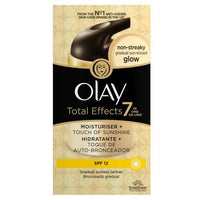 Olay Total Effects Touch Of Sunshine Spf12 Moisturiser With Light Self Tan 50ml