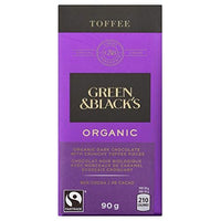 Green & Blacks Dark Chocolate Bar - Toffee