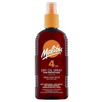 Malibu Dry Oil Suntan Lotion Spray Spf4 (200ml)