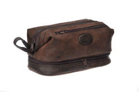 Danielle Enterprises Montana For Him Triple Pocket Dopp Kit Deep Brown